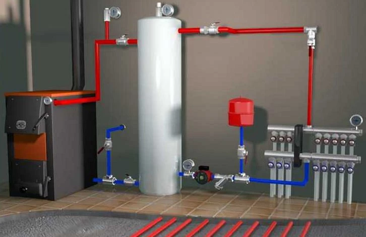 Что такое буферная емкость (теплоаккумулятор) и зачем она нужна в системе с твердотопливным котлом