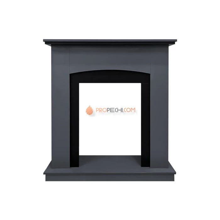 Каминокомплект Royal Flame Barcelona (разборный) - Серый графит с очагом Majestic FX Brass