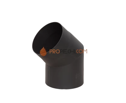 Отвод черный КПД 45* d120 2 мм