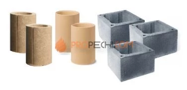 Комплект керамического дымохода КераСтиль УНИВЕРСАЛ® D = 200, H = 0,66 метра