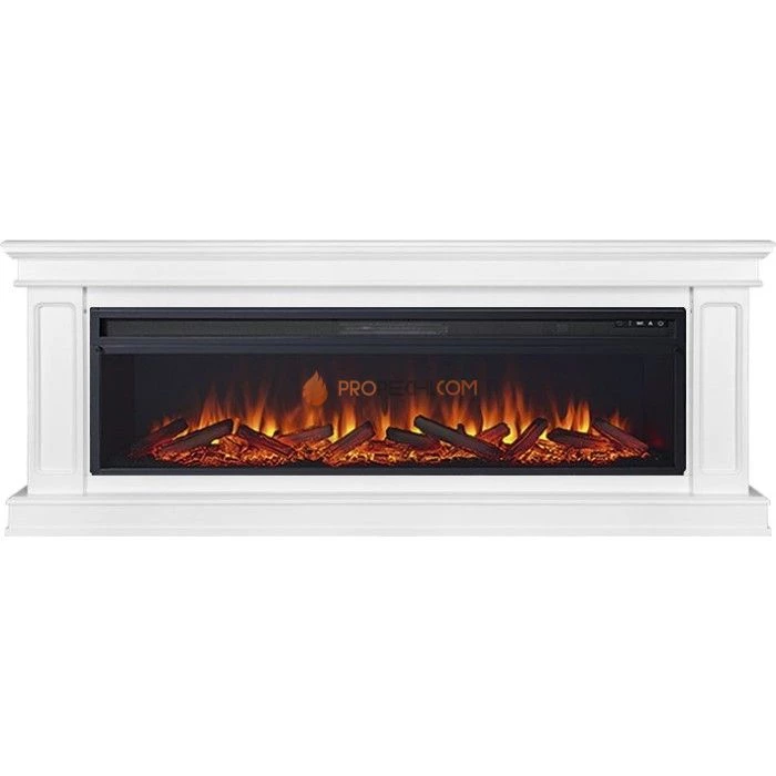 Каминокомплект Royal Flame Geneva 60 - Белый с очагом Vision 60 LOG LED