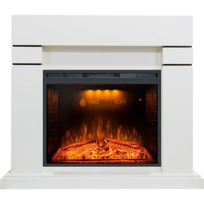 Каминокомплект Royal Flame Lindos - Алебастр с Электрическим очагом Royal Flame Emerald 28
