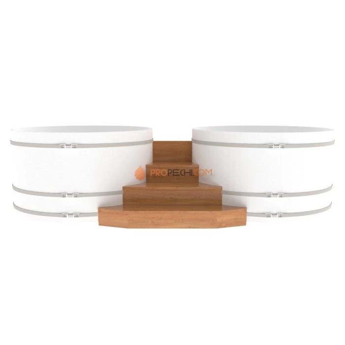 Подиум BentWood на 2 купели D 2,1 из натурального дуба
