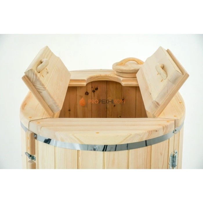Фитобочка овальная НКЗ STANDARD из кедра, (ШИП-ПАЗ) 130x78x100 см / 25 мм (КРЫШКА/ДНО 4см)