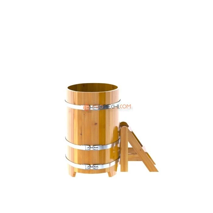 Купель BentWood овальная из натуральной лиственницы 0,69х1,31 Рустик