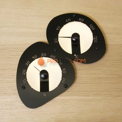 Термометр-гигрометр для сауны Cariitti черный