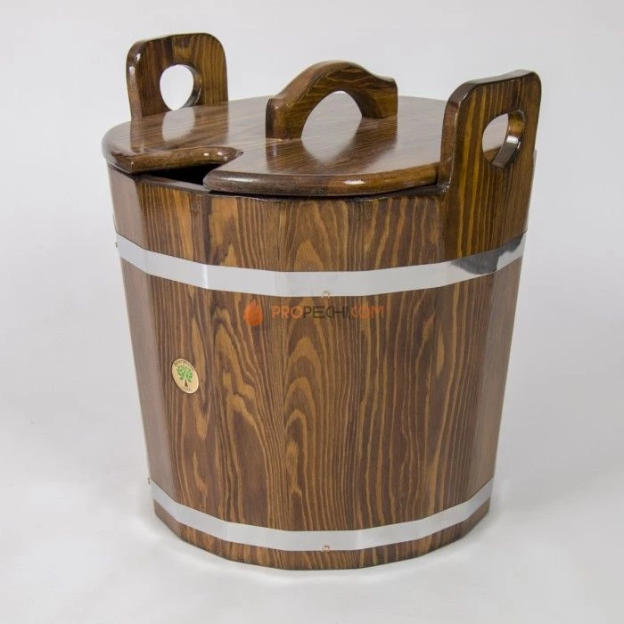 Запарник BentWood 22л. (с крышкой) из мореной лиственницы