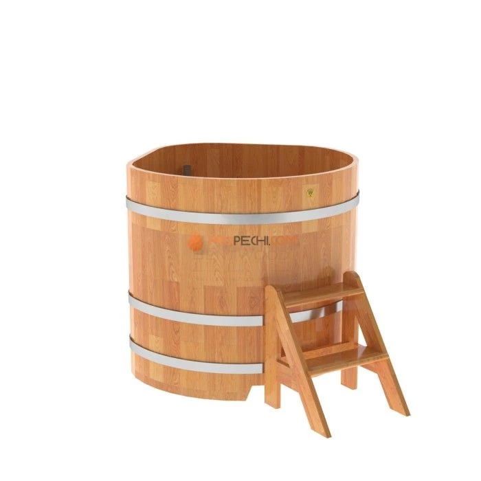 Купель BentWood угловая из сращенных ламелей натуральной лиственницы 1,03х1,03