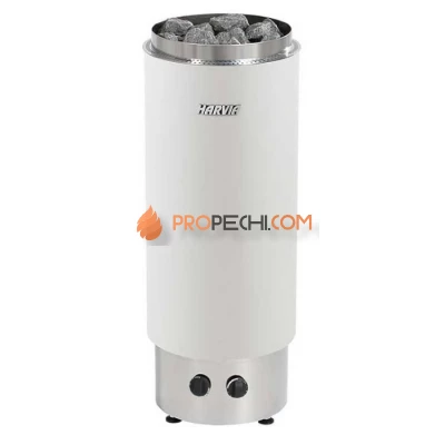 Электрическая печь Harvia Cilindro PC90F White (со встроенным пультом)