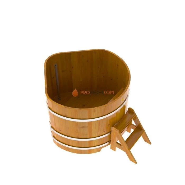 Купель BentWood угловая из натуральной лиственницы 1,19х1,19 Рустик