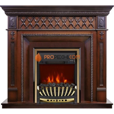Каминокомплект Royal Flame Alexandria - махагон коричневый антик с очагом Aspen Gold