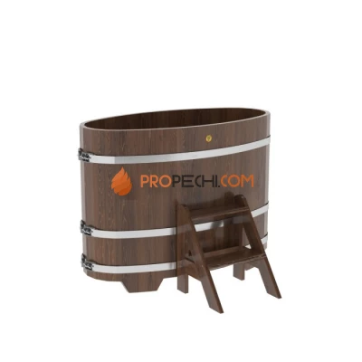 Купель BentWood овальная из мореного дуба 0,69х1,31