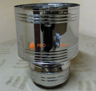 Дефлектор с юбкой D=250\350 Sвнутр.=0.5 aisi 321-нерж. ФлюГранд