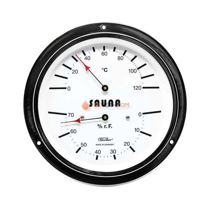 Термометр-гигрометр для сауны Fischer в латунном корпусе 5030-47