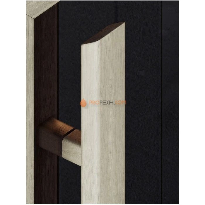 Дверь для бани DoorWood Престиж Маятниковая Легенда Бронза, 2000x800 мм