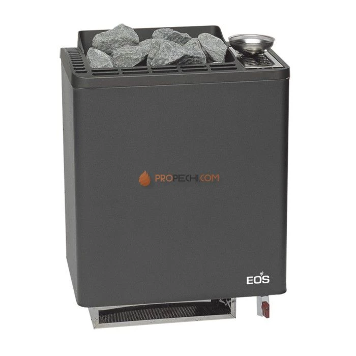 Электрическая печь EOS Bi-O-Tec W 9 кВт Anthracite со встроенным парогенератором