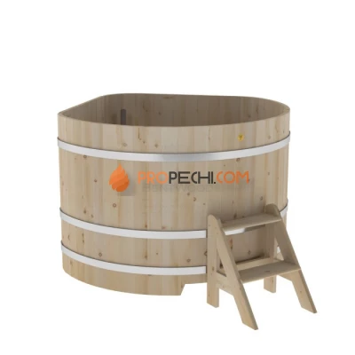 Купель BentWood угловая из кедра 1,53х1,53 стандарт