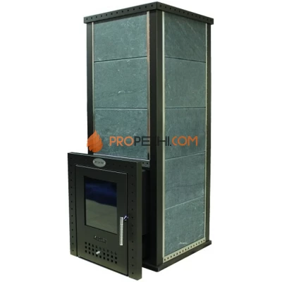 Дровяная печь для бани Klover RT 20-RV ( Серпентинит 30мм)