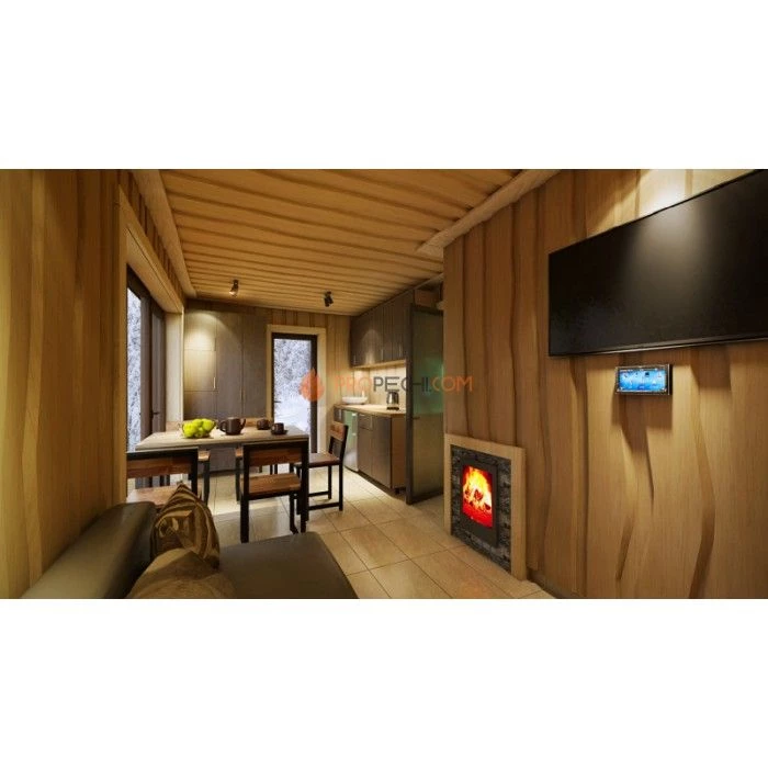 Каркасная двухмодульная баня Woodson 6х5 (утепление 150)