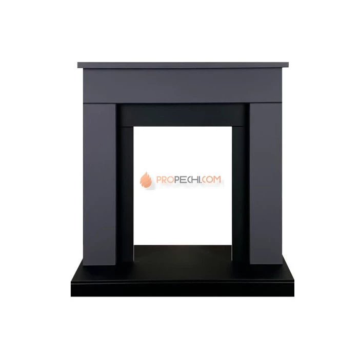 Каминокомплект Royal Flame Bergen (Разборный) - Серый графит (Ширина 900 мм) с очагом Fobos FX M Black