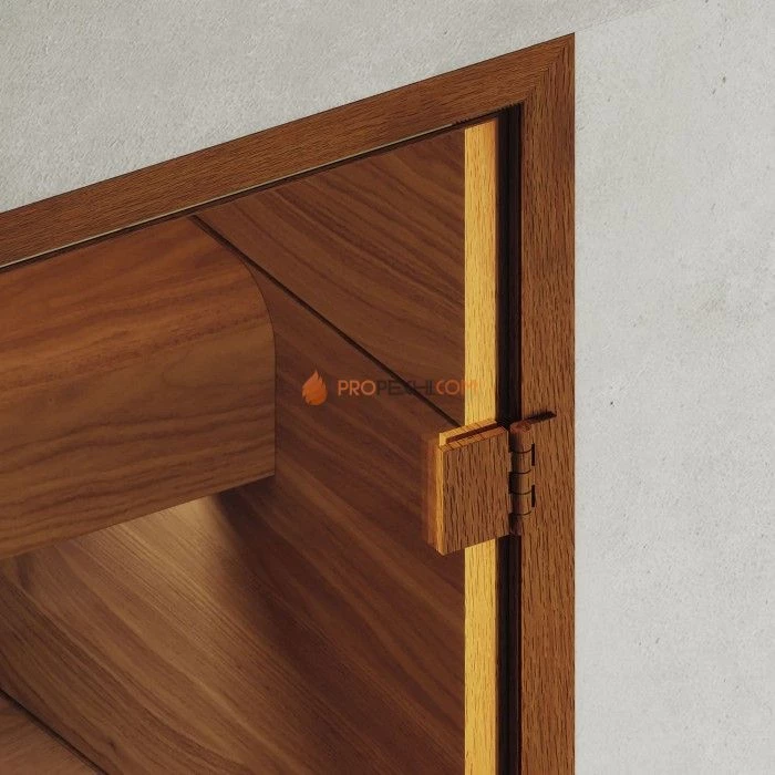 Дверь для хамама DoorWood АРТ Wood 13 Бронза матовая, 2000x700 мм
