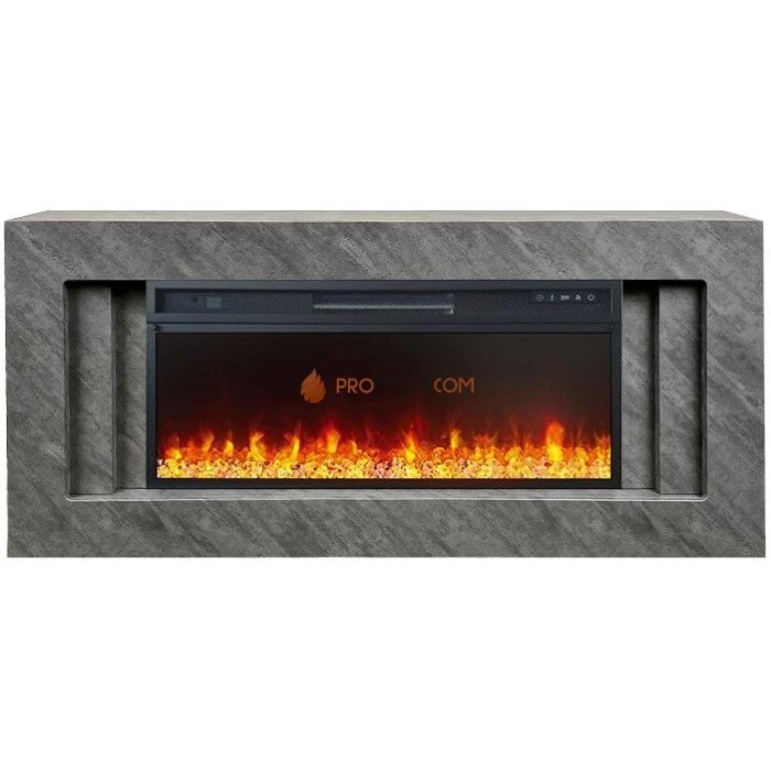 Каминокомплект Royal Flame Line 42 Concrete - Серый бетон с очагом Vision 42 LED