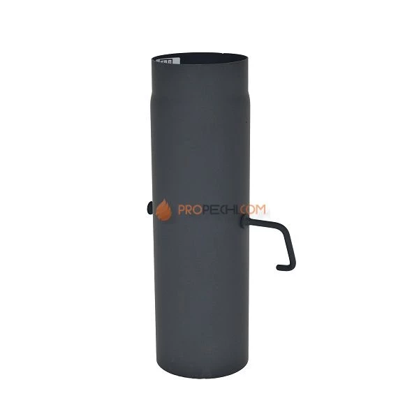 Шибер чёрный   500 d180 2 мм