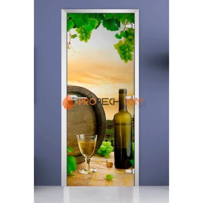 Стеклянная межкомнатная дверь DoorWood с фотопечатью Fruite-19, 2000х700 мм