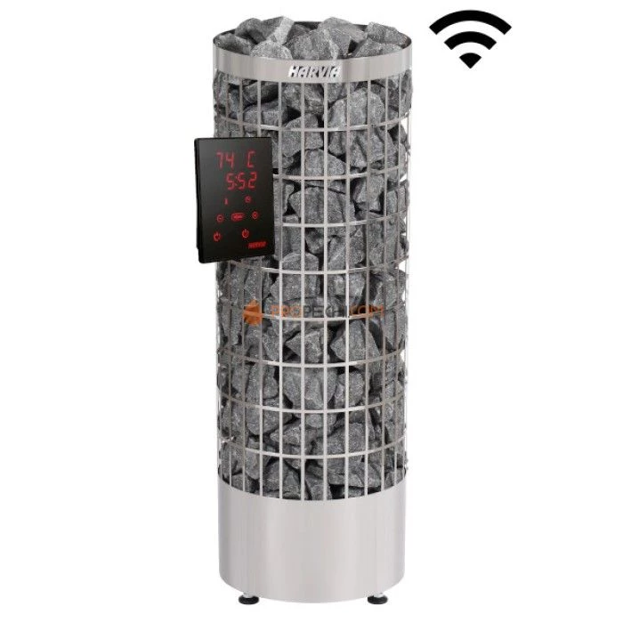 Электрическая печь Harvia Cilindro PC70XE Steel + CX001WiFi (с выносным пультом в комплекте)