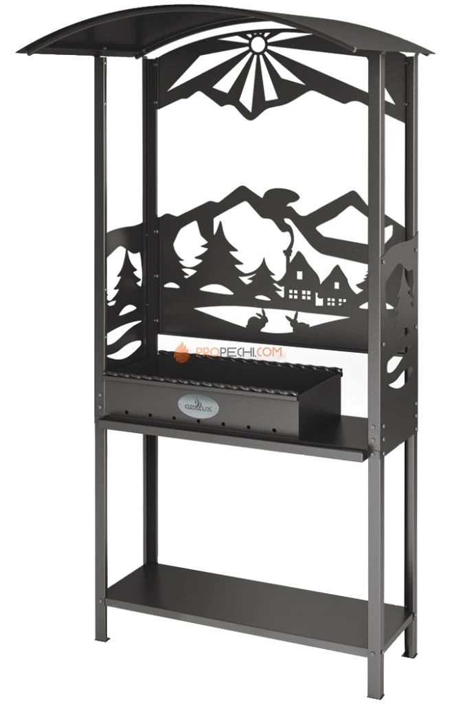 Мангал с крышей Grillux HOT GRILL