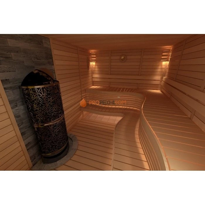 Электрическая печь SAWO DRAGONFIRE Heater King DRFT3-60NS-WL-P-C 6 кВт (пульт и блок мощности докупаются отдельно)