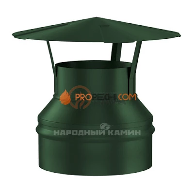 Оголовок-зонт 130/200 мм. зеленый (6005)