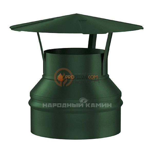 Оголовок-зонт 130/200 мм. зеленый (6005)
