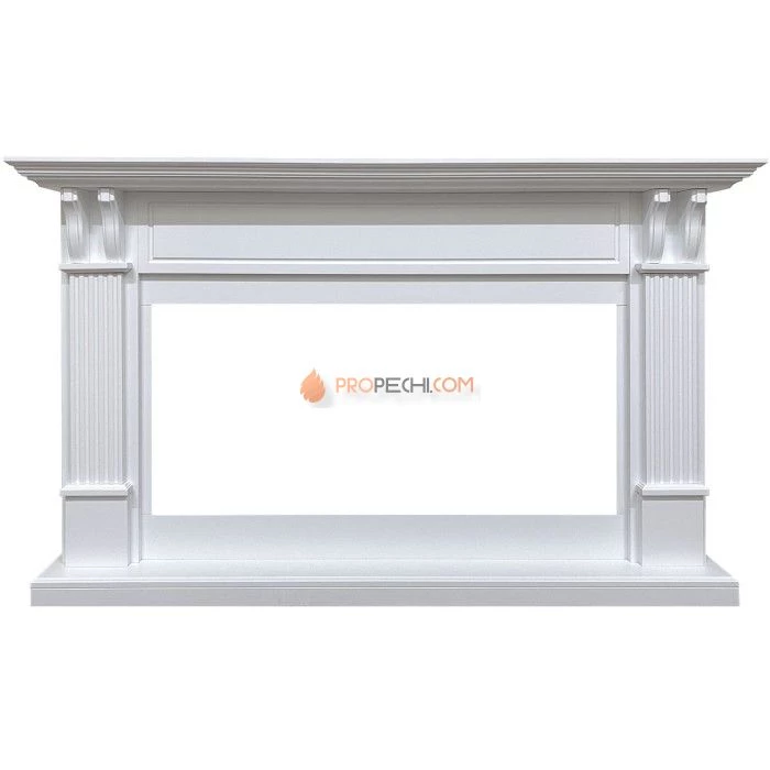 Каминокомплект Royal Flame Cardiff - Белый с очагом Vision 42 LED