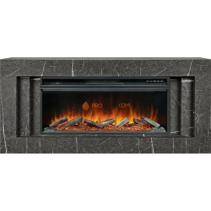 Каминокомплект Royal Flame Line 42 SFT Stone Touch - Серый мрамор с очагом Vision 42 LOG LED