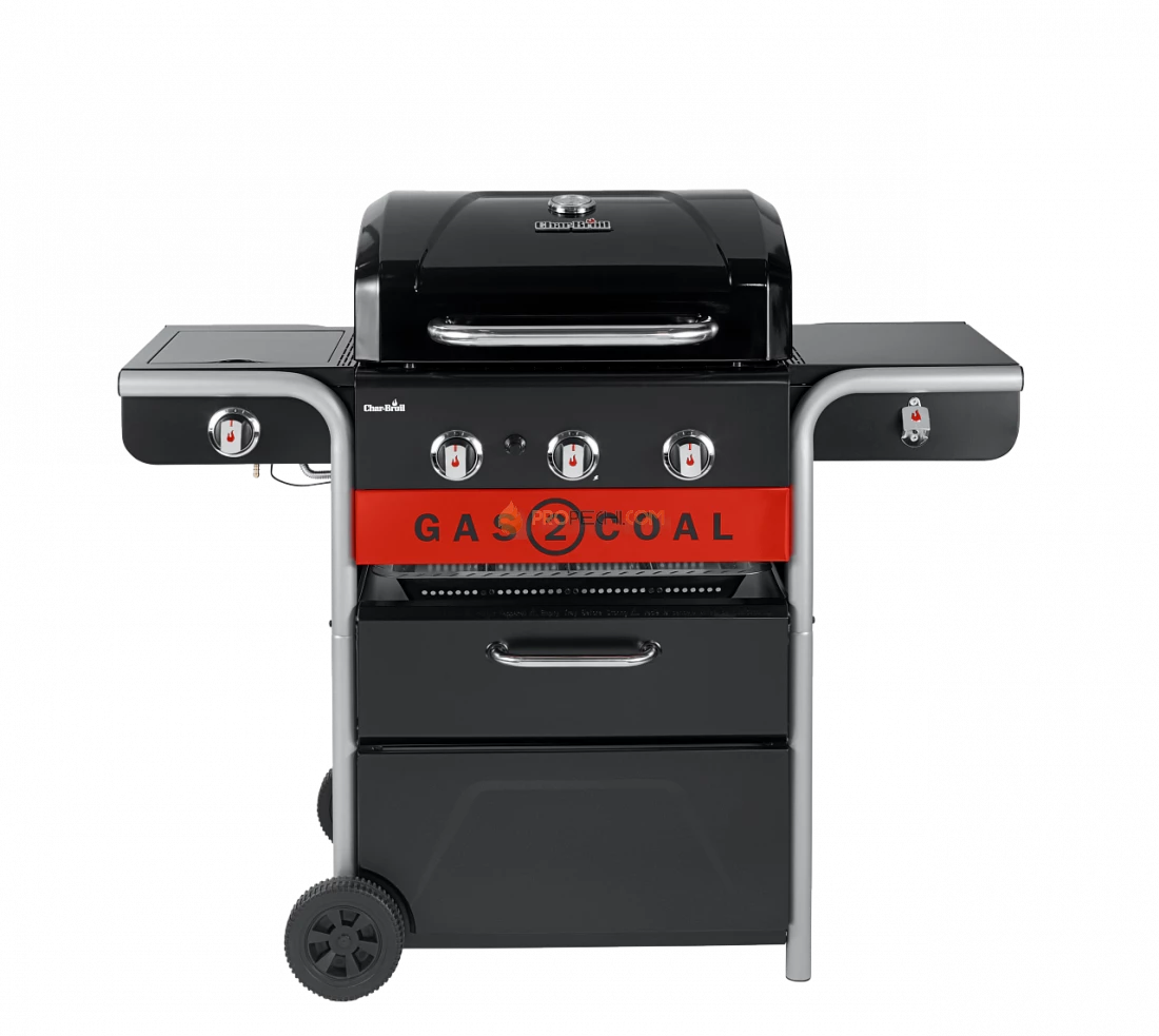 Угольный + Газовый гриль Char-Broil Gas2Coal Hybrid 3B-2