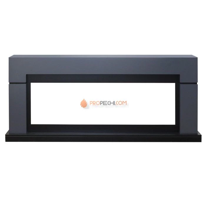 Каминокомплект Royal Flame Lindos Graphite Grey (линейный) с очагом Vision 60 LED