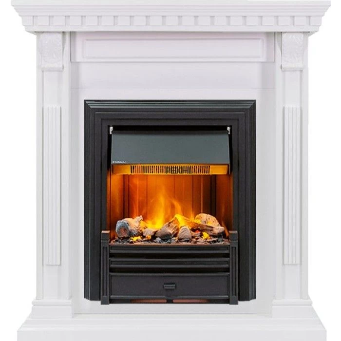 Каминокомплект Dimplex Orlean - Белый дуб с очагом Brookline Black