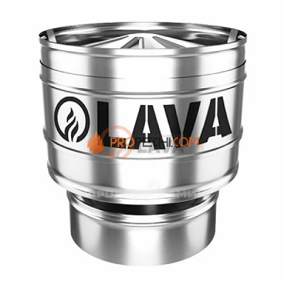 LAVA Оголовок-дефлектор 130/200 мм нерж. 439 (0,5)