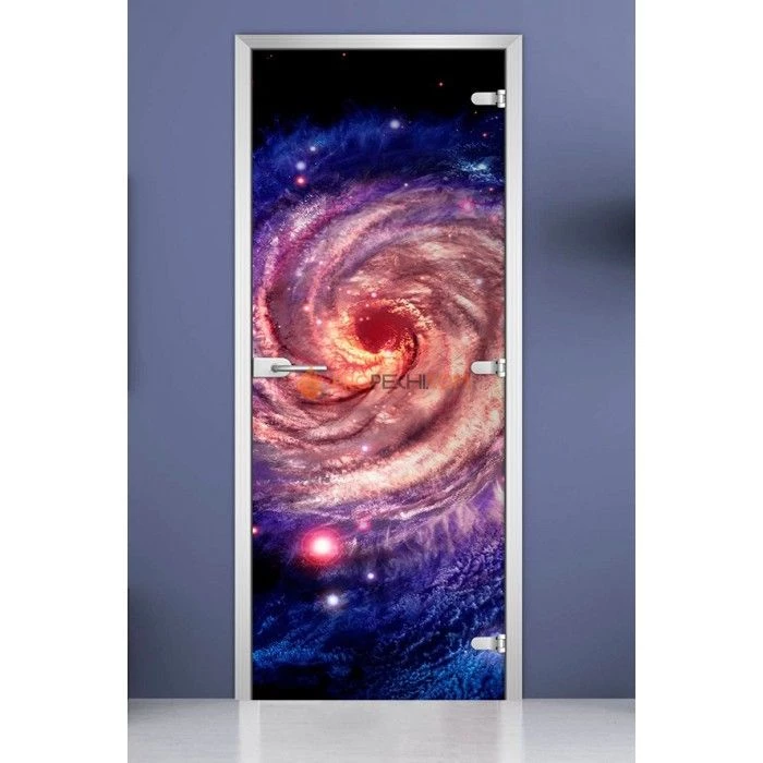 Стеклянная межкомнатная дверь DoorWood с фотопечатью Space-04, 2000х800 мм