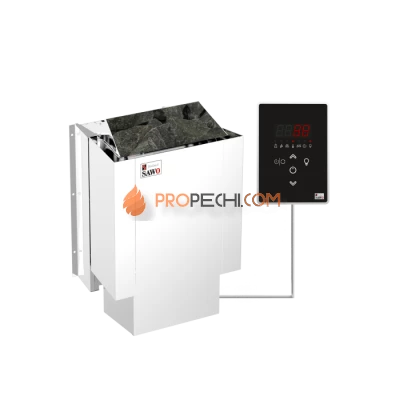 Электрическая печь SAWO NORDEX MINI NRMNC-36Ni2-Z 3.6 кВт (встроенный парогенератор и блок мощности, пульт покупается отдельно)