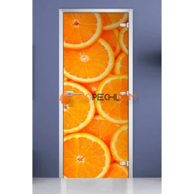 Стеклянная межкомнатная дверь DoorWood с фотопечатью Fruite-10, 2000х800 мм