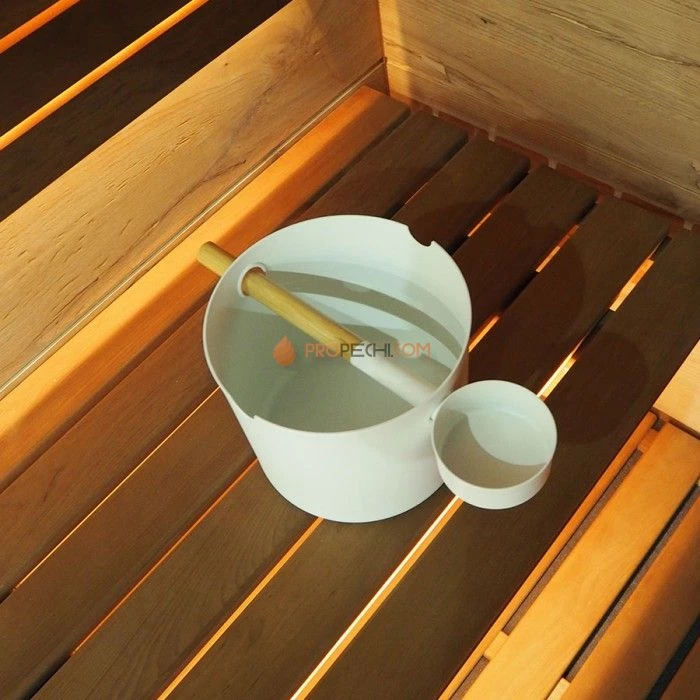 Бадья и черпак KOLO Sauna (белый)