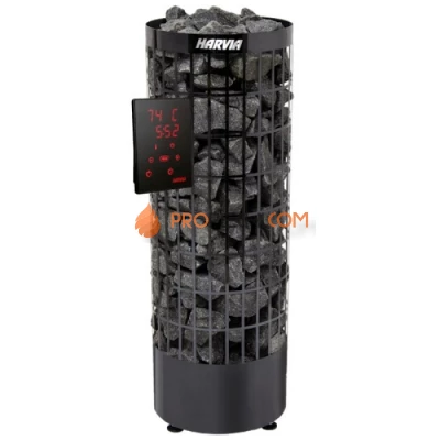 Электрическая печь Harvia Cilindro PC70XE Black Steel (с выносным пультом в комплекте)