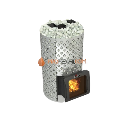 Дровяная печь для бани Grill’D Violet World Steel Romb Short Window Max