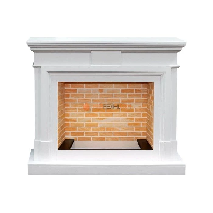 Каминокомплект Dimplex Coventry - Белый / Кирпич с очагом Cassette 400 LNH-INT PS (без дров)