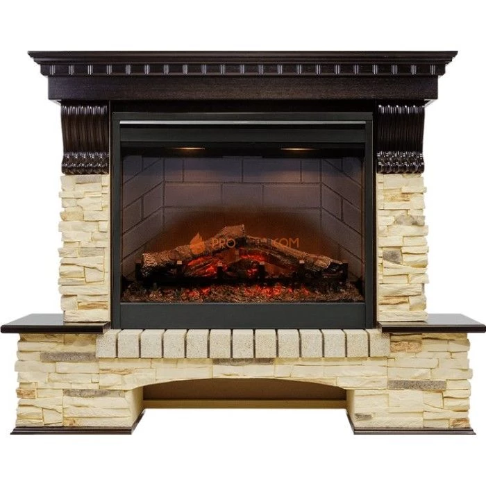 Каминокомплект Dimplex Pierre Luxe - Темный дуб / Сланец (Высота 1000 мм) с очагом Symphony 26 inch DF2608-INT