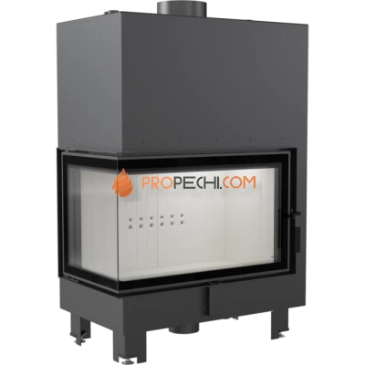 Каминная топка Kratki MBO/PW/15/L/BS/W (с теплообменником)