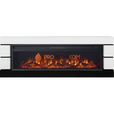 Каминокомплект Royal Flame Modern - Белый с черным с очагом Vision 60 LOG LED