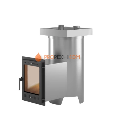 Дровяная печь для бани Эверест Steam Master 44 INOX (320M) (под обкладку)